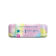 Welly Flex Fabric Adhesive Bandages, Assorted Colorwash Patterns, 48 Count