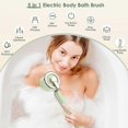 thumbnail image 5 of Electric Body Bath Brush, Rechargeable Back Brush for Shower with 5 Spin Brush Heads, Silicone Body Scrubber Exfoliating Deep Cleansing Brush New Arri, 5 of 5