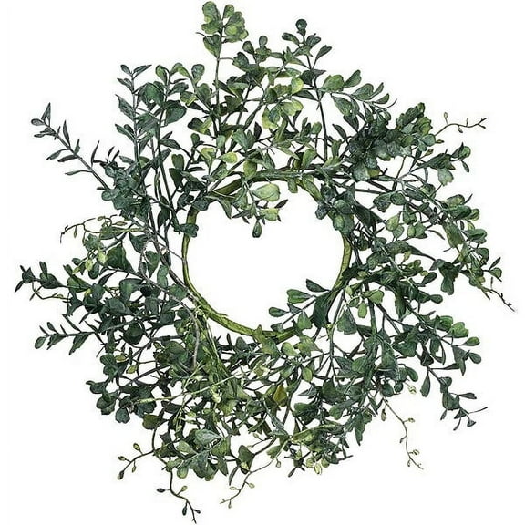 1 Pc, Plastic Blue Boxwood 4.5 Inch Accent Ring for Home & Event Decoration