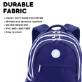 thumbnail image 2 of J World Boys and Girls Cornelia 18" Multi Compartment Laptop Backpack for School and Travel, Navy, 2 of 7