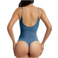 thumbnail image 4 of ITSAME Womens Shapewear Bodysuit, Tight Fit Adjustable Strap Seamless Yoga Sport Jumpuit Blue L, 4 of 7