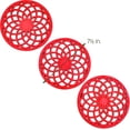 thumbnail image 2 of Cast Iron Decorative Metal Trivet Set by Trademark Innovations (Set of 3 Red), 2 of 5
