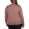 thumbnail image 5 of Lukka Lux Women's Long Sleeve Tee, Green/Pink Large, 2-Pack, 5 of 5
