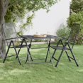 thumbnail image 1 of vidaXL Garden Table 80x80x72 cm Expanded Metal Mesh Anthracite, 1 of 5