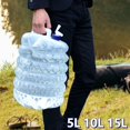 thumbnail image 2 of Collapsible Water Container Outdoor Foldable Bucket Portable Plastic Water Bag Container Water Storage Backpack Portable Fol, 2 of 7
