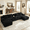 Black01, variant on Gewnee 140"Cloud Couch Modular Sectional Sofa,Oversized Boneless Couch with Hidden Storage & Cup Holders and Side Pockets,5 Seat U Shaped Couch for Living Room.Dark Grey