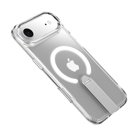 XNB Magnetic Kickstand Case for iPhone 17 Air, 360° Rotatable Kickstand,Compatible for MagSafe, Slim Protective Cover, Shockproof,Translucent