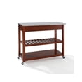thumbnail image 3 of Crosley Stainless Steel Top Kitchen Prep Cart-Color:Cherry, 3 of 3