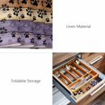 thumbnail image 6 of Placemats 1 Pack, Purple Brown Woven Placemat, Linen Place Mats for Kitchen/Dining Tables, Rustic Farmhouse Dog Paw Vintage Washable Table Mats for Party, 6 of 8