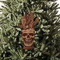 thumbnail image 2 of Skull and Cactus - Cedar Ornament, 2 of 4