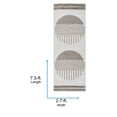 thumbnail image 4 of Livabliss Washable Rugs for Living Room, 3x7 Fossay Shag Global Light Beige Runner Area Rug, Bedroom Dining Room Home Decor Stain Resistant Carpet (2'7" x 7'3" Runner), 4 of 7