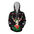 thumbnail image 1 of Sudaderas con capucha de Navidad de alce para hombres y mujeres, jersey con capucha con estampado 3D, ropa de calle suelta informal, sudadera de fiesta, ropa de gran tamaño con bolsillo, 1 of 4