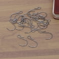 thumbnail image 3 of Homoyoyo 20Pcs Metal S Type Hook Plated Silver for Hanging Storage with Flat Ends Safe Design, 3 of 6