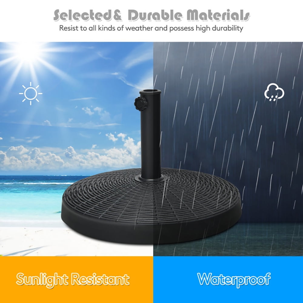 Aimee Lii 49 LBS Patio Resin Umbrella Base Stand for Outdoor, Patio Umbrella Stand