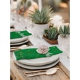 thumbnail image 5 of Grass Green Birthday Cloth Napkins Set of 4 Reusable Dinner Napkins, Colorful Confetti Ribbons Polka Dots Classroom Cocktail Napkin Washable Table Napkins for Wedding/Party/Baby Shower 20"x20", 5 of 7
