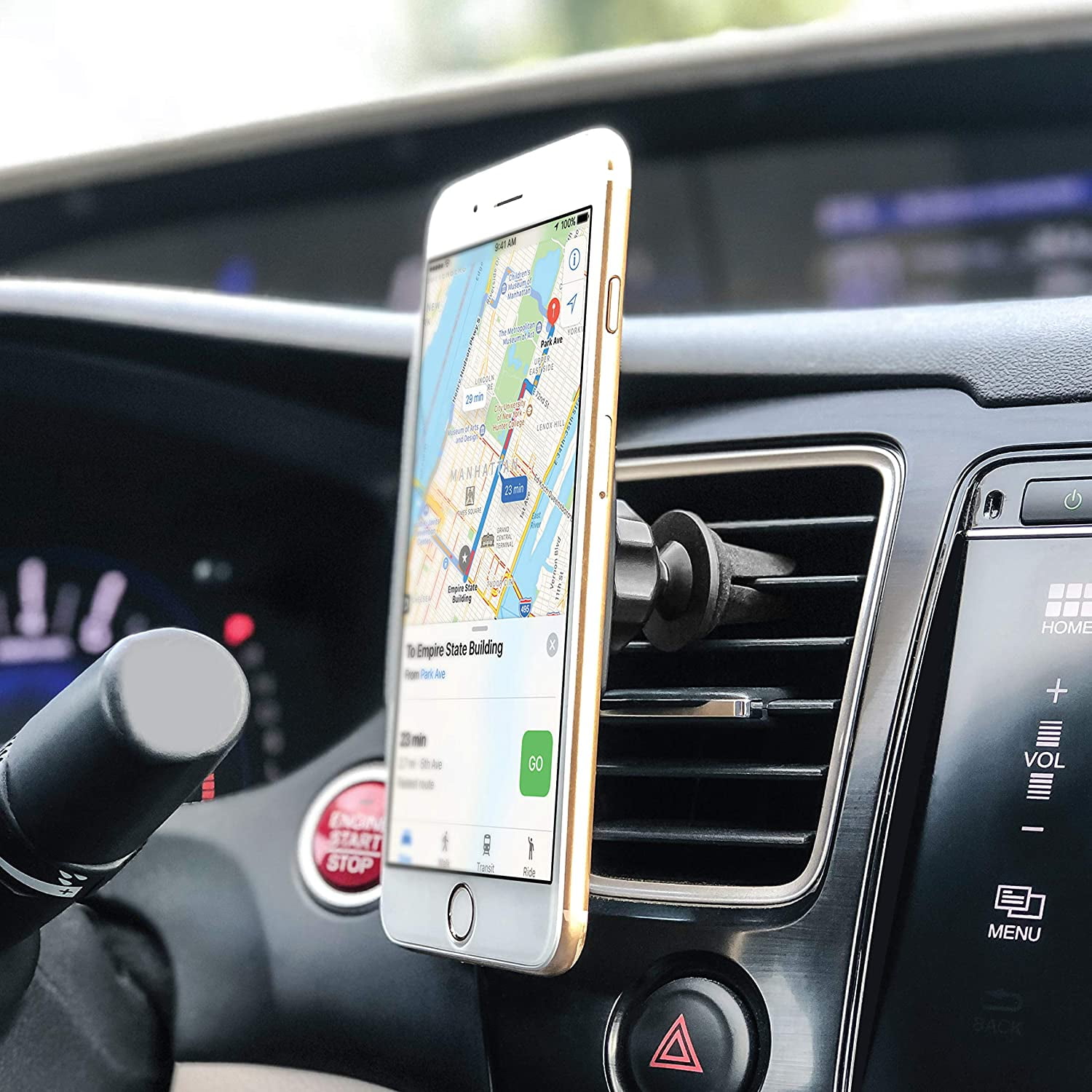 device to hold iphone in car