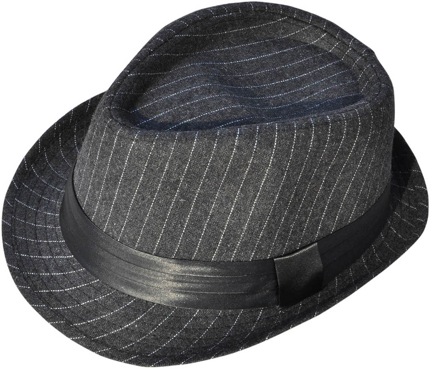 Simplicity Unisex Structured Gangster Trilby Wool Fedora Hat, 3075_Charcoal Gy - image 1 of 4