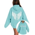 thumbnail image 6 of Kiijoy Girls Graphic Hoodie Casual Wing Print Long Sleeve Hooded Sweatshirt, Sizes 1-13, 6 of 6