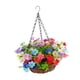 thumbnail image 4 of Flores artificiales en cesta colgante, adorno para jardín, plantas colgantes de imitación Vistoso, 4 of 9