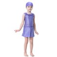 thumbnail image 4 of Muslim Islamic Girl Modest Polka Dot Sleeveless Swimsuit for Seaside Pool (Purple) 90cm D01, 4 of 5