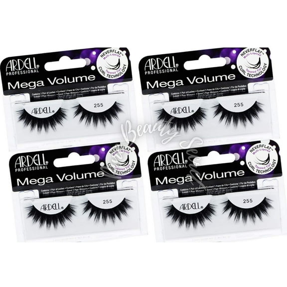 Ardell - 1 Pair - 3D Mega Volume #255 x 4