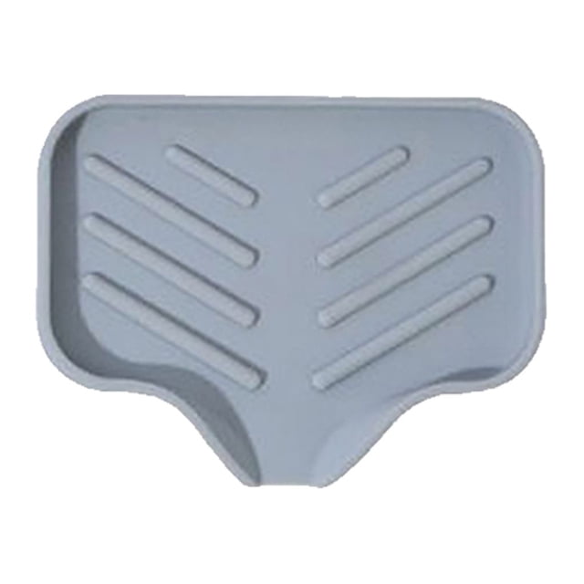 Monstrate Bandeja para fregadero Soporte de esponja Estante de drenaje Mano de obra Suavidad Sin rebabas Lavable Conveniente Gadget de cocina Organizadores de utensilios de cocina Gris claro Pequeño