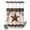 Dark Grey Red, variant on No Hook Shower Curtain, Texas Star Vintage Shower Curtains for Bathroom with See Through Top Window, Berry Burnt Orange Brown Wooden Waterproof & Washable Bath Curtain Stand Up Stall 36"x72"