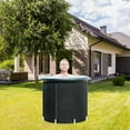 thumbnail image 6 of Ice Bath Tub for Athletes with Cover TeqHome 97 Gallons Cold Plunge Tub for Recovery Multiple Layered Portable Ice Bath Plunge Pool Indoors and Outdoors Black, 6 of 12