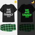thumbnail image 2 of Pijama, para toda la familia, luminoso y brillante, color negro, 2023, 2 of 3
