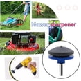 thumbnail image 6 of Lawn Mower Blade Sharpener, Double Layer Corundum Lawnmower Blade Sharpener, Universal Wear Resistant Mower Blade Sharpener for Any Power Drill/Hand Drill, Includes Free Blade Balancer,1 Pack, 6 of 8
