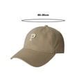 thumbnail image 6 of Eoperou Unisex Embroidery P Letter Print Extended Brim Adjustable Baseball Hat Floppy Dome Large Head Circumference Sunscreen Hat, 6 of 8