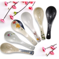 thumbnail image 1 of 6 PCS Japanese Retro Soup Spoons Ceramics Soup Spoons Japanese Style Rice Spoon Flatware Asian Chinese Serving Spoons Appetizers Tableware Meal Partner for Tasting, Style 11, 1 of 4