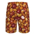 thumbnail image 6 of Kdxio Almond Nuts Pattern Mens Casual Shorts - Drawstring Summer Beach Sports Shorts for Men, 6 of 9