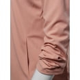 thumbnail image 5 of A2Y Women's Open Front Crepe Stretchable 3/4 Sleeve Office Blazer Jacket Peach S, 5 of 6