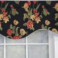 thumbnail image 3 of RLF Home Luxurious Modern Design Classic Garland Regal Style Window Valance 50" x 17" Black, 3 of 4