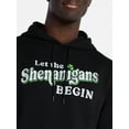 thumbnail image 4 of Saint Patrick's Day Men's Shenanigans Graphic Fleece Hoodie from Way to Celebrate, Sizes S-3XL, 4 of 5