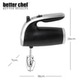thumbnail image 3 of Batidora de Mano Better Chef Eléctrica 5 Velocidades Acero Inoxidable Compacta y Ligera 150 W, 3 of 9