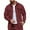 B-Burgundy, variant on Snap Shirts for Men Long Sleeve Casual Button-Up Lightweight Western Plain Jacket Cozy Cotton Work Shirt Jacket with Flap Pocket B-White