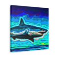 thumbnail image 5 of "White Shark in Fauvism" - Canvas, 5 of 25