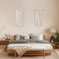 thumbnail image 4 of Ilios Innova | Set de 2 Tapices colgantes Boho Beige, artesanales hechos a mano, decoración de pared, estilo bohemio para sala, dormitorio u oficina., 4 of 9
