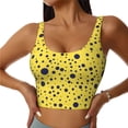 thumbnail image 2 of Uemuo Blue Spots Pattern Women's Sports Bra - High Impact Support, Breathable, and Comfortable Athletic Bra for Running, Yoga, and Workouts, 2 of 9