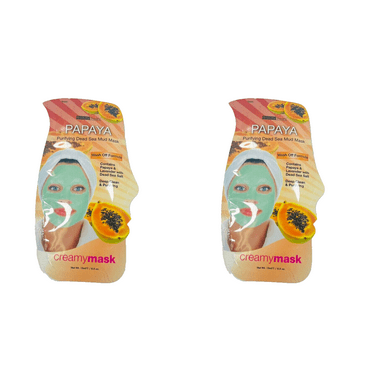 Beauty Treats Papaya Purifying Dead Sea Mud Mask Creamy Mask 10ml LOT OF 2