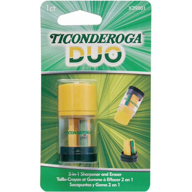 Ticonderoga DUO Manual Pencil Sharpener Multicolor 1 / Each