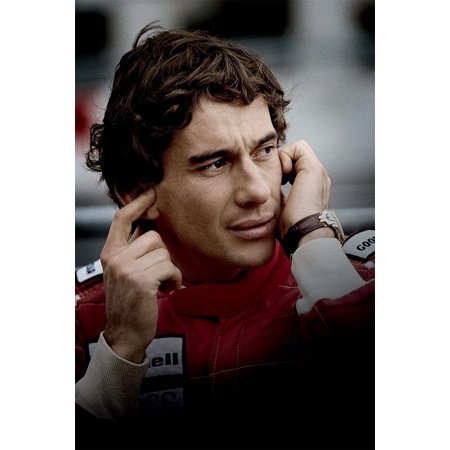 Ayrton Senna F1 Formula Grand MC Super Racing Car Wall Art Home - 24x36 Inch Laminated Poster - Stunning Detail and Bold Colors