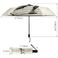 thumbnail image 3 of Shooting Basketball Sketch Compact Sun Umbrella Windproof Travel Umbrellas for Rain Strong Portable UV Protection, 3 of 8