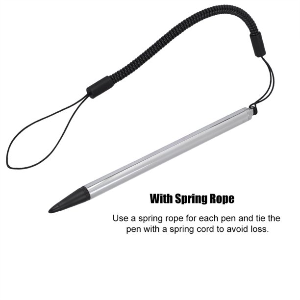 Stylus con Cuerda de Resorte Lápiz Capacitivo Resistente de Punta Dura Pantalla Táctil Resistiva para POS PDA PC Industrial Navegador de Automóvil NO Aplicable a Equipos de ANGGREK Otros