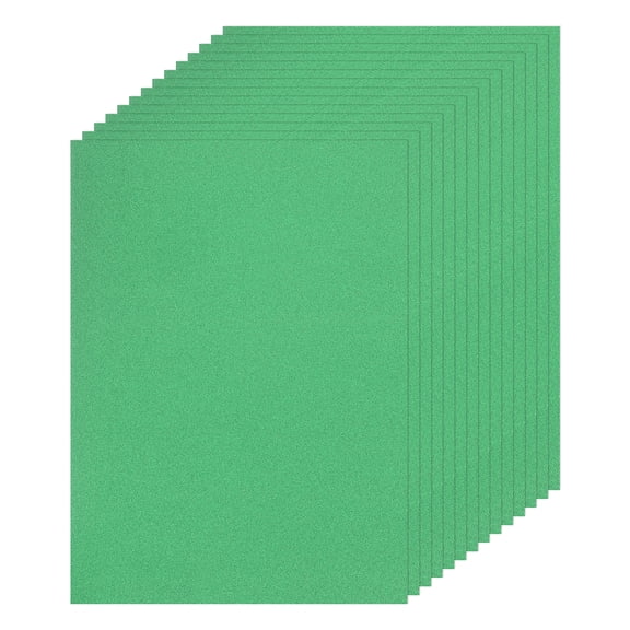 Uxcell 20 Sheet A4 Glitter Grass Green Card Stock, 8"x11", Shimmer Paper, 250gsm for DIY Crafts
