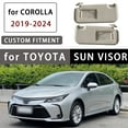 thumbnail image 2 of For Toyota Corolla‌ 2019-2024Driver Left And Passenger Right Side Sun Visor For Car With Makeup Mirror, Replacement OEM 74320-02F50-beige, 2 of 6