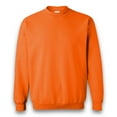 thumbnail image 4 of Gildan High Visibility Crewneck Sweatshirt Size – L | Men's Heavy Blend Fleece Safety Orange Hi Vis Long Sleeve Tee 8 Oz Pack 3, 4 of 6