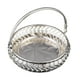 thumbnail image 5 of Bandeja de frutas, cuenco de metal para servir, cuenco retro con patrón grabado como decoración para Redondo, 5 of 9